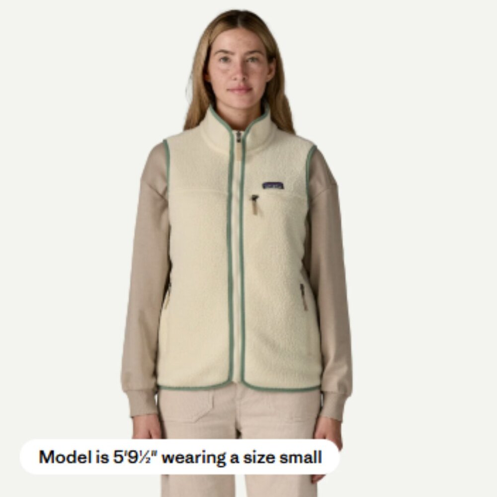 PATAGONIA W's Retro Pile Fleece Vest Size S - NWT - Picture 4 of 6